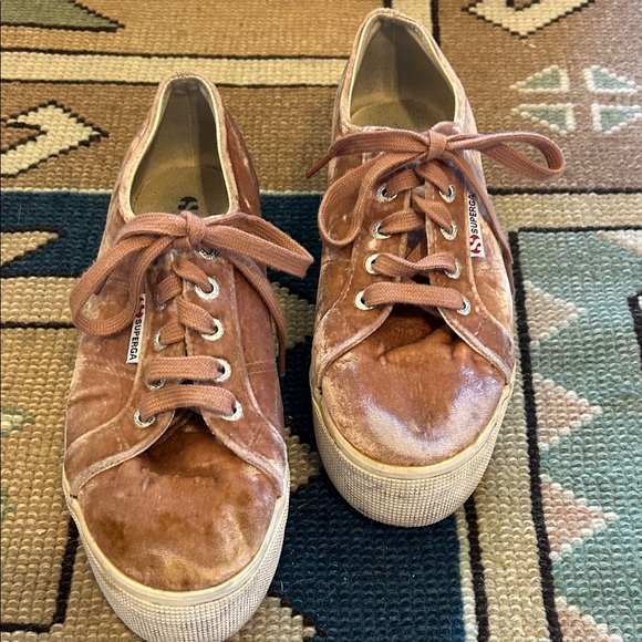 Superga Women's Casual Velvet Sneakers - Picture 6 of 8